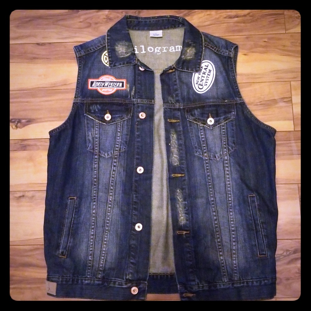 Kilogram Vintange demin sleeveless jacket